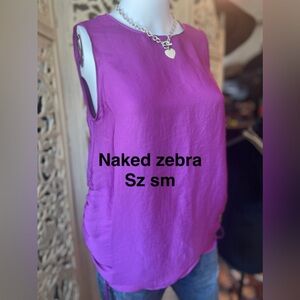 Naked Zebra Women's Vibrant Purple Tank Top